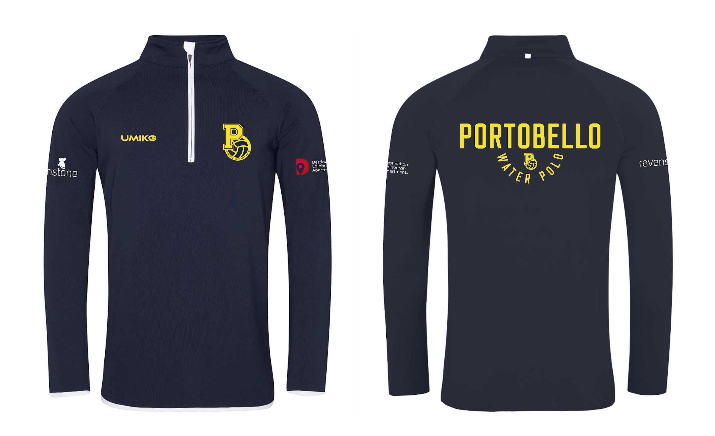 Portobello Water Polo - Half Zip Sweat Top - Unisex