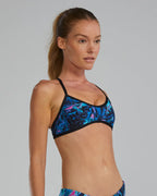 TYR Women's Durafast Elite® TrinityFit Top Marmaris - Blue/Pink