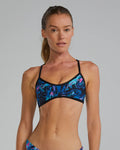 TYR Women's Durafast Elite® TrinityFit Top Marmaris - Blue/Pink