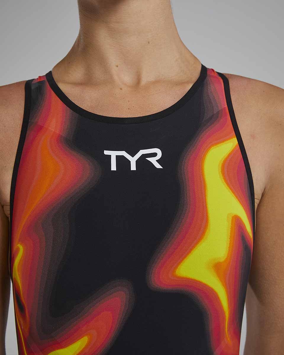 TYR Womens Venzo Infrared Openback Kneeskin - Fire
