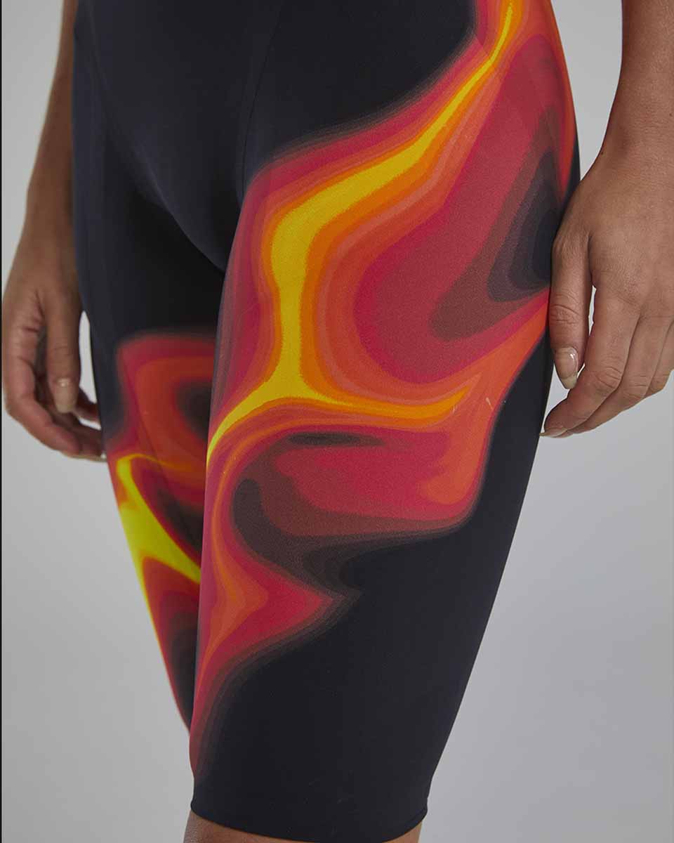 TYR Womens Venzo Infrared Openback Kneeskin - Fire