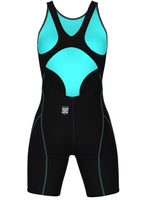 Arena Powerskin Impulso Openback Kneesuit - Black / Teal image 5