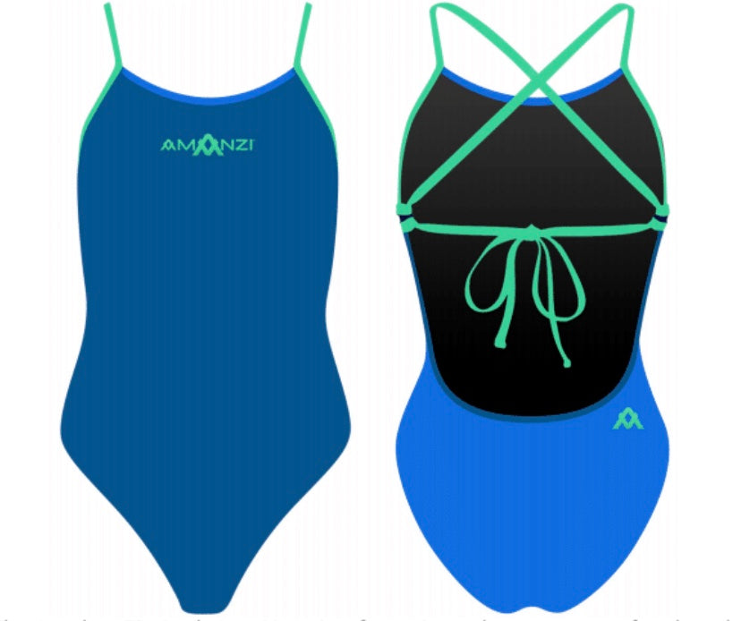Amanzi - Core Tie Back One piece - Seaglass image 0