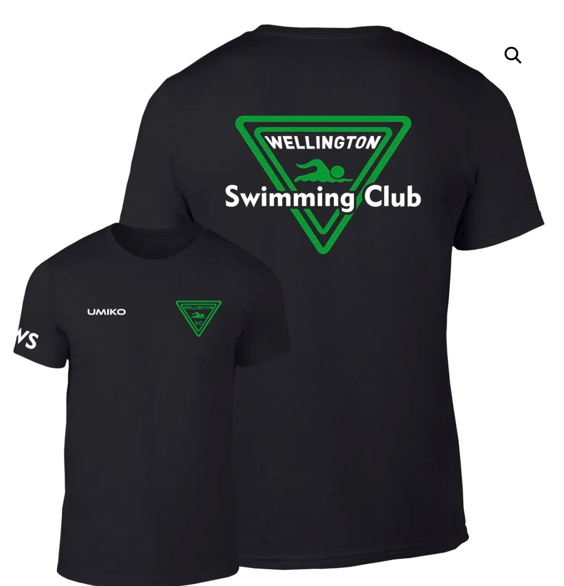 Wellington SC- Performance T’shirt -Black– Umiko image 0