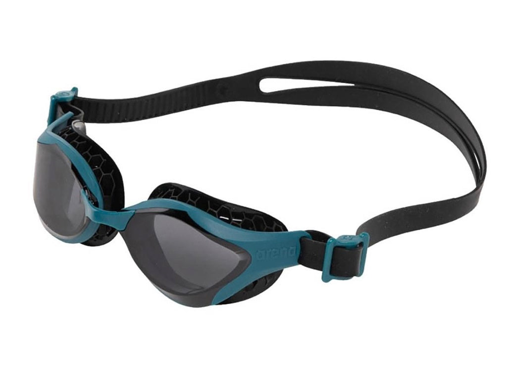 Arena Air Bold Swipe Unisex Swimming Goggles- Smoke Green / Lake Black image 0