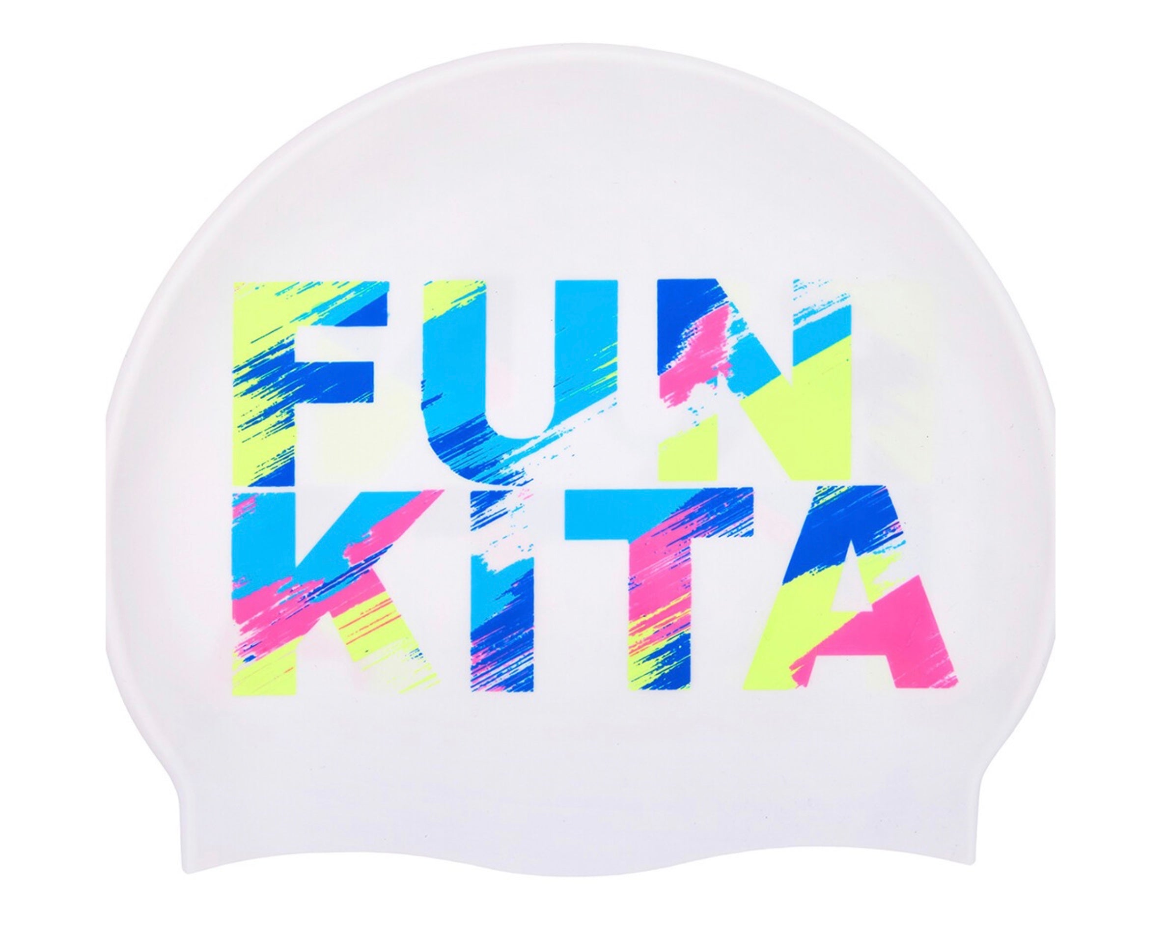 Funkita - Streaky Strokes - Silicone Swimming Cap image 0