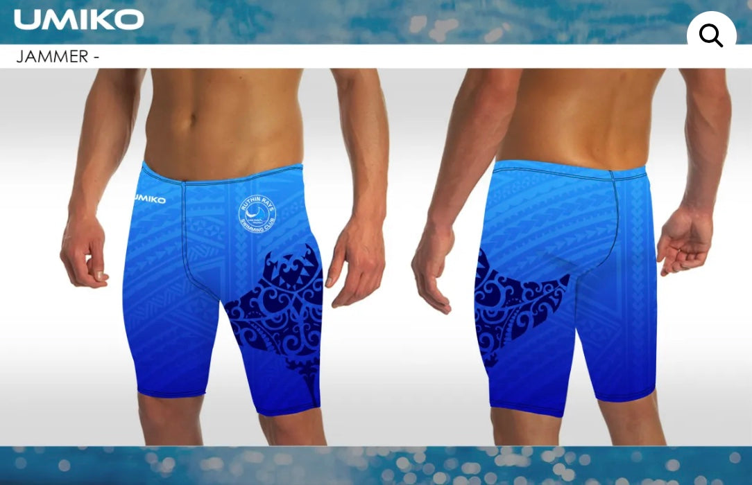 Ruthin Rays SC Men’s / boys Jammers – Wyvern Swimwear