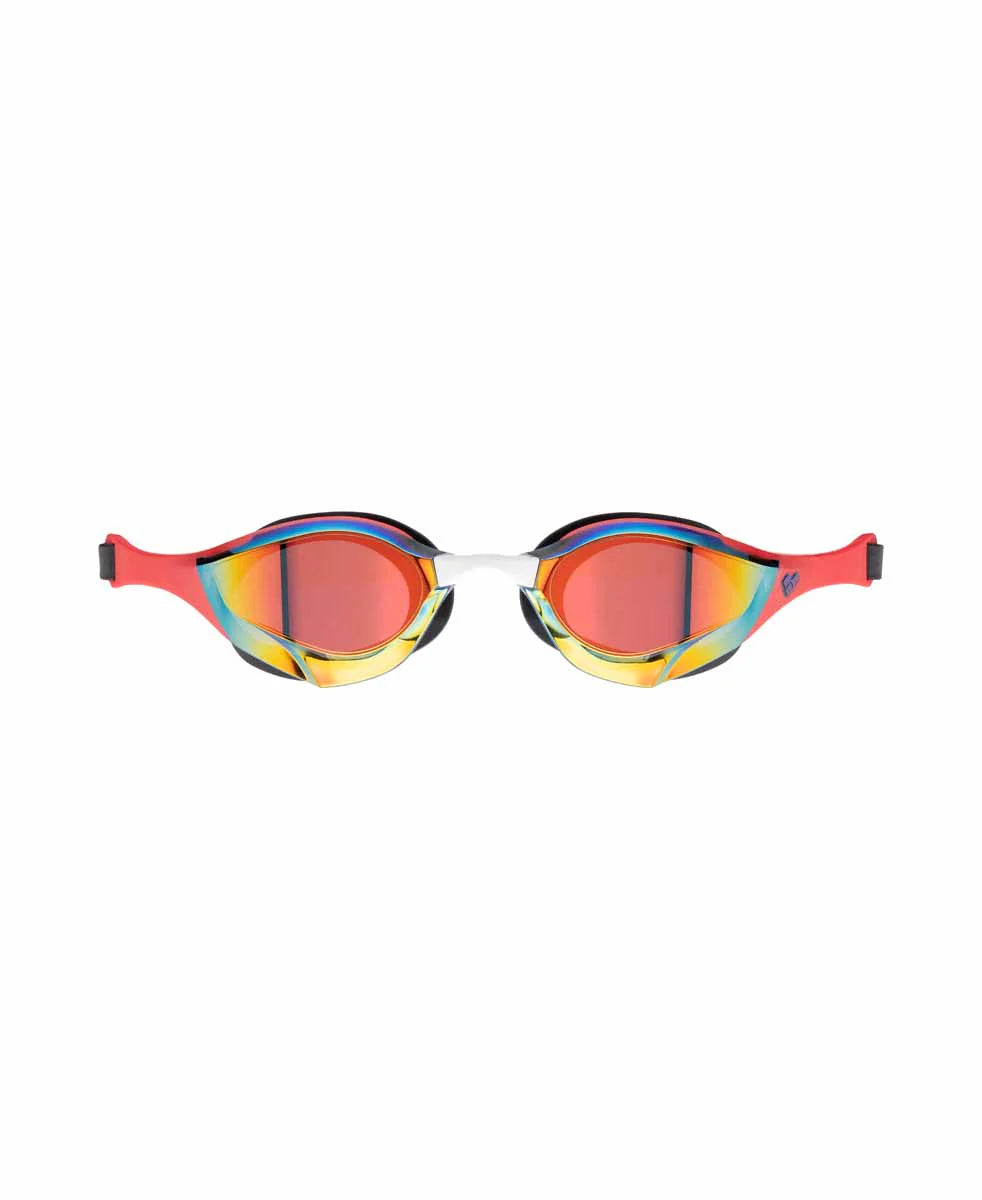 Arena - Cobra Edge Swipe Mirror Goggles - Gold/Red