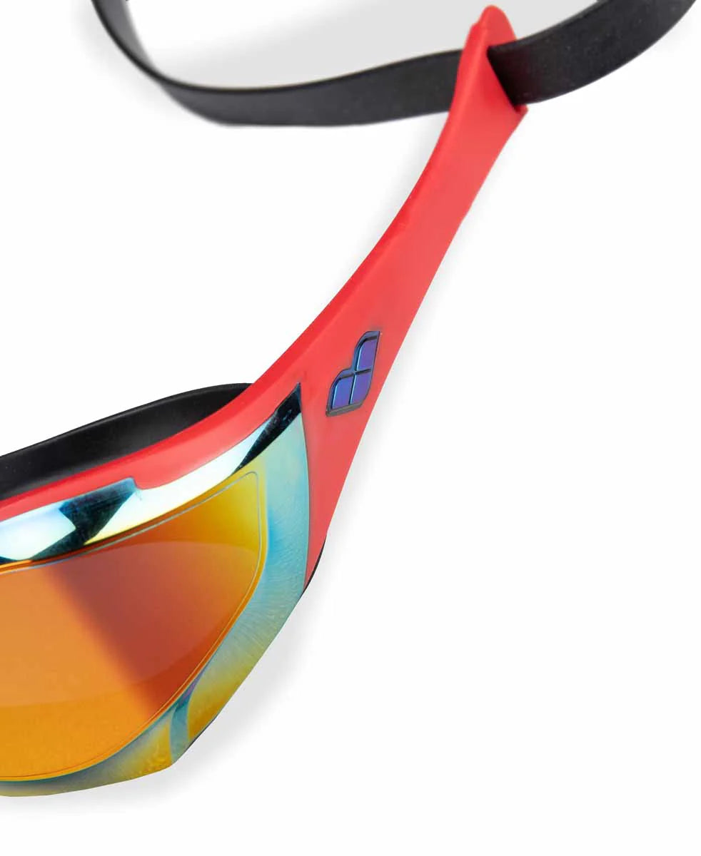 Arena - Cobra Edge Swipe Mirror Goggles - Gold/Red
