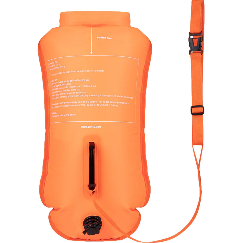 ZONE3 Recycled 28L Safety Buoy / Dry Bag - Orange image 1