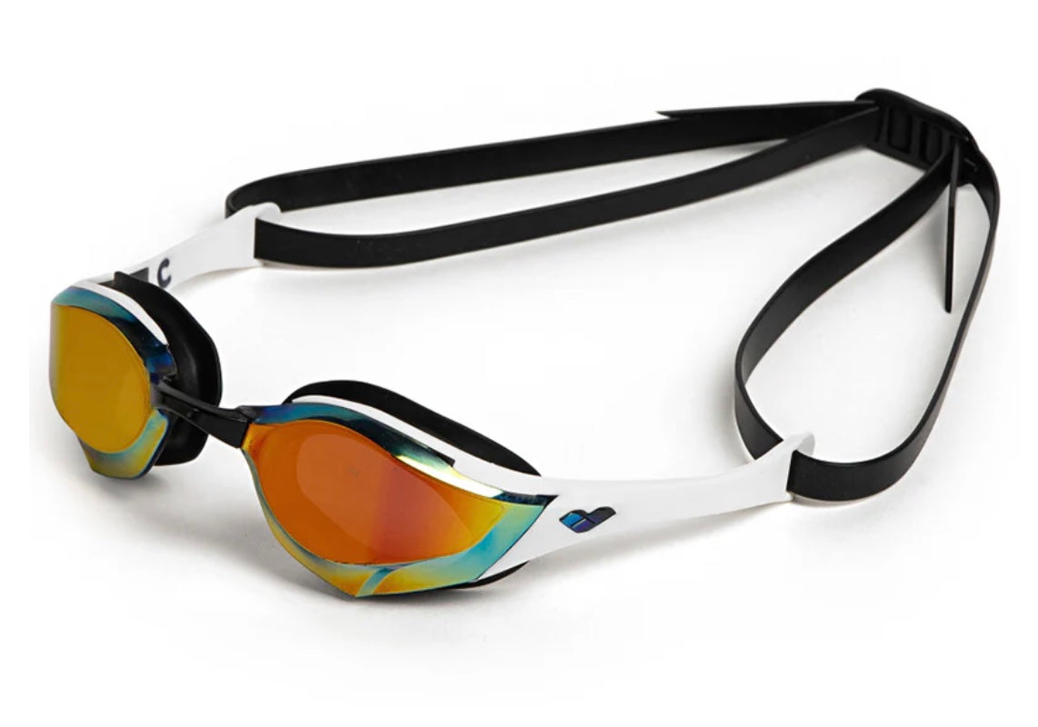 Arena - Cobra Edge Swipe Mirror Goggle - Gold/White/Black image 0