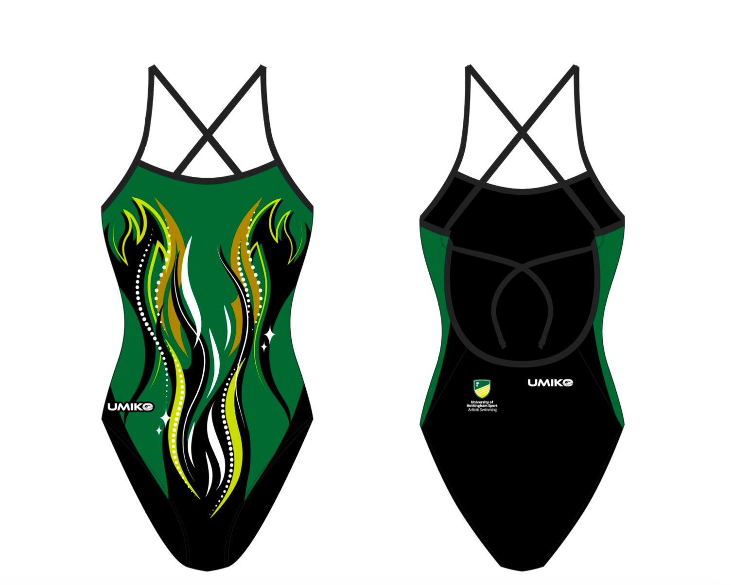 Nottingham Uni Artistic Swimming  - Tie Back swimming costume - Umiko image 0