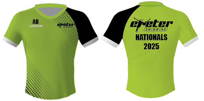 Exeter SC - Swimmers 'Nationals 2025' Tech T'shirt - Men's /Boys / Unisex image 0