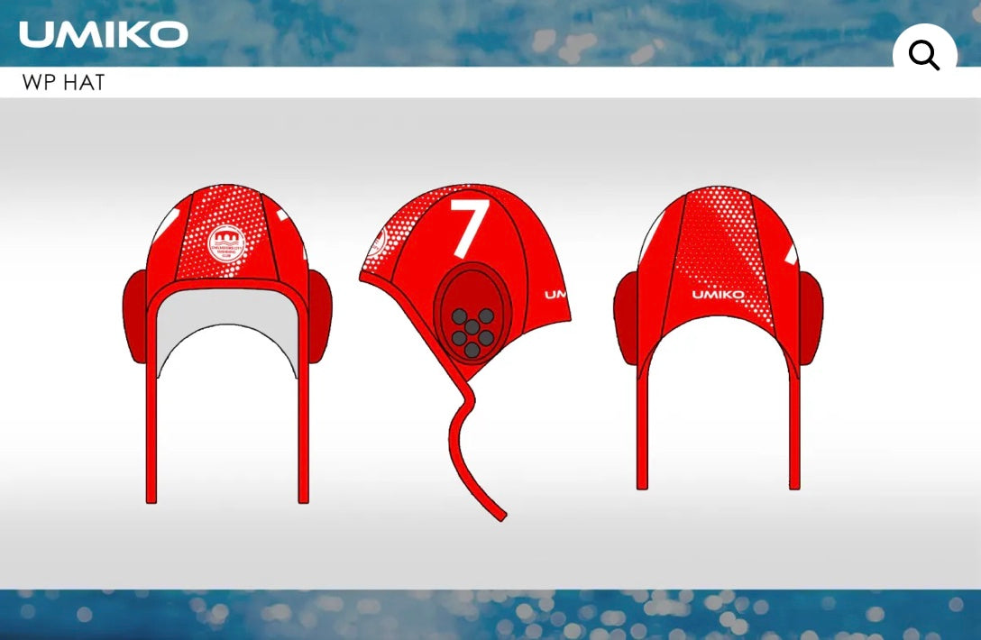 Chelmsford Water polo – Set of 26 Waterpolo caps image 2
