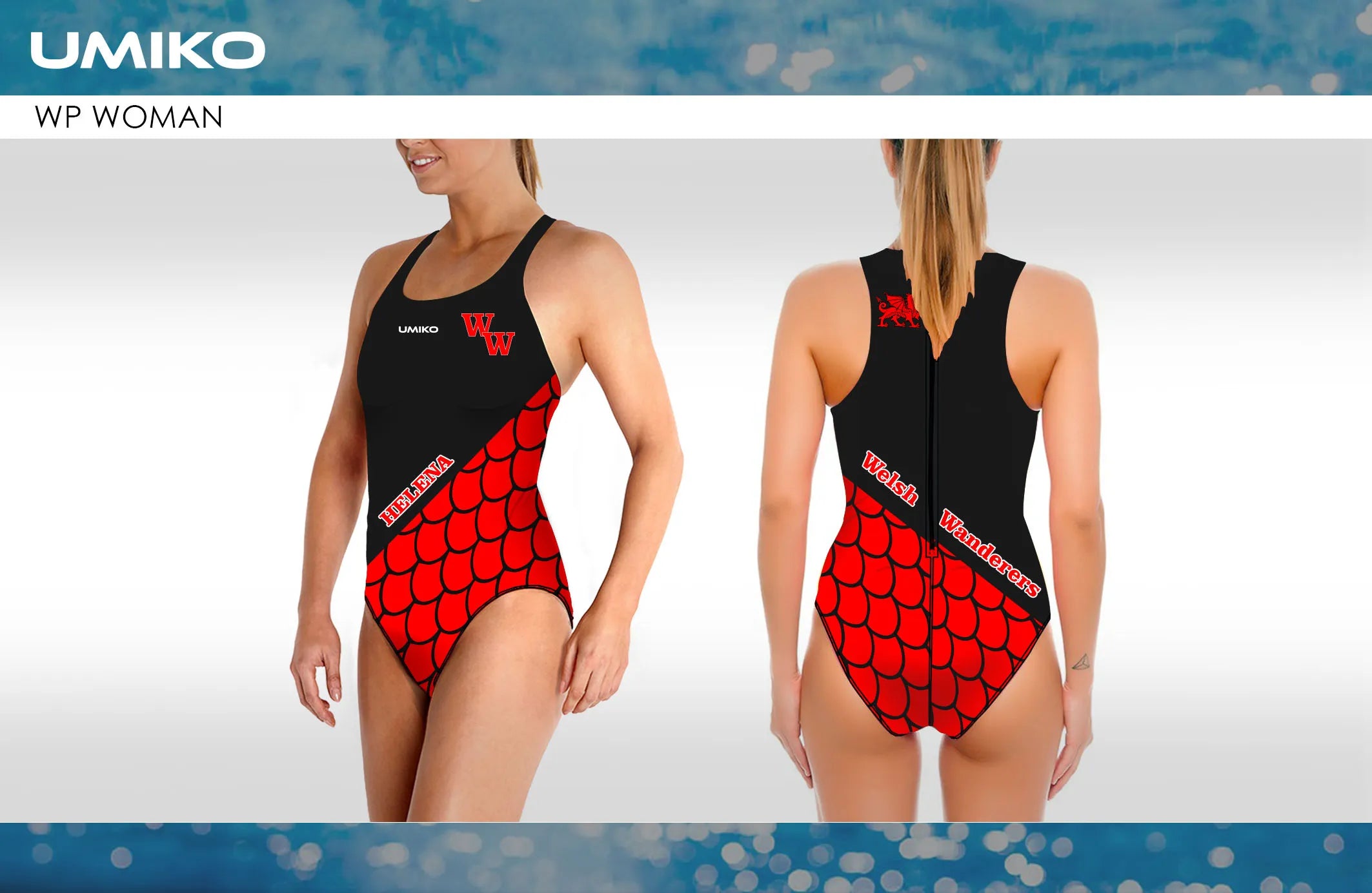 Welsh Wanderers Water polo costume- Umiko image 0