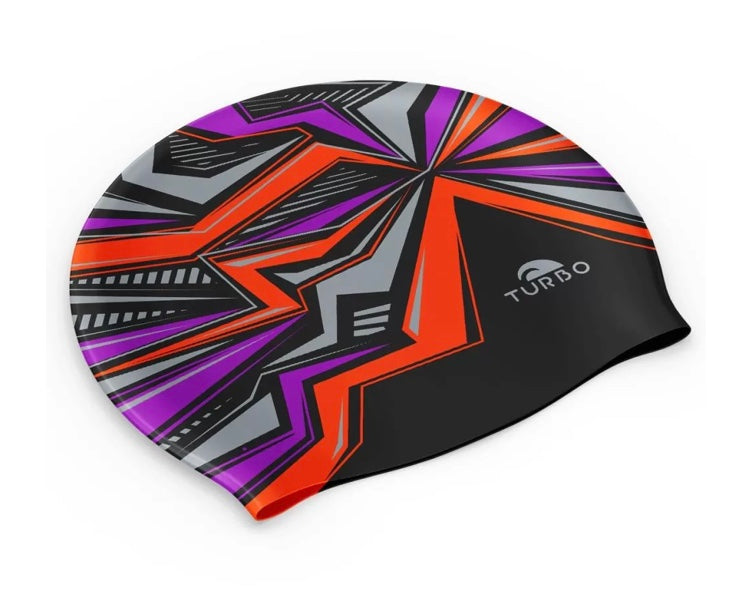 Turbo Silicone Swim Cap - Glow Trance image 0