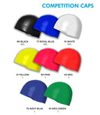 Adult / Childs Customised Silicone Race Competition Dome Swim Caps image 0