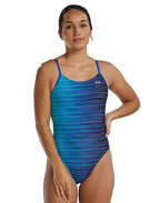 TYR CutoutFit Durafast Elite Speedwarp Swimsuit - Blue image 0