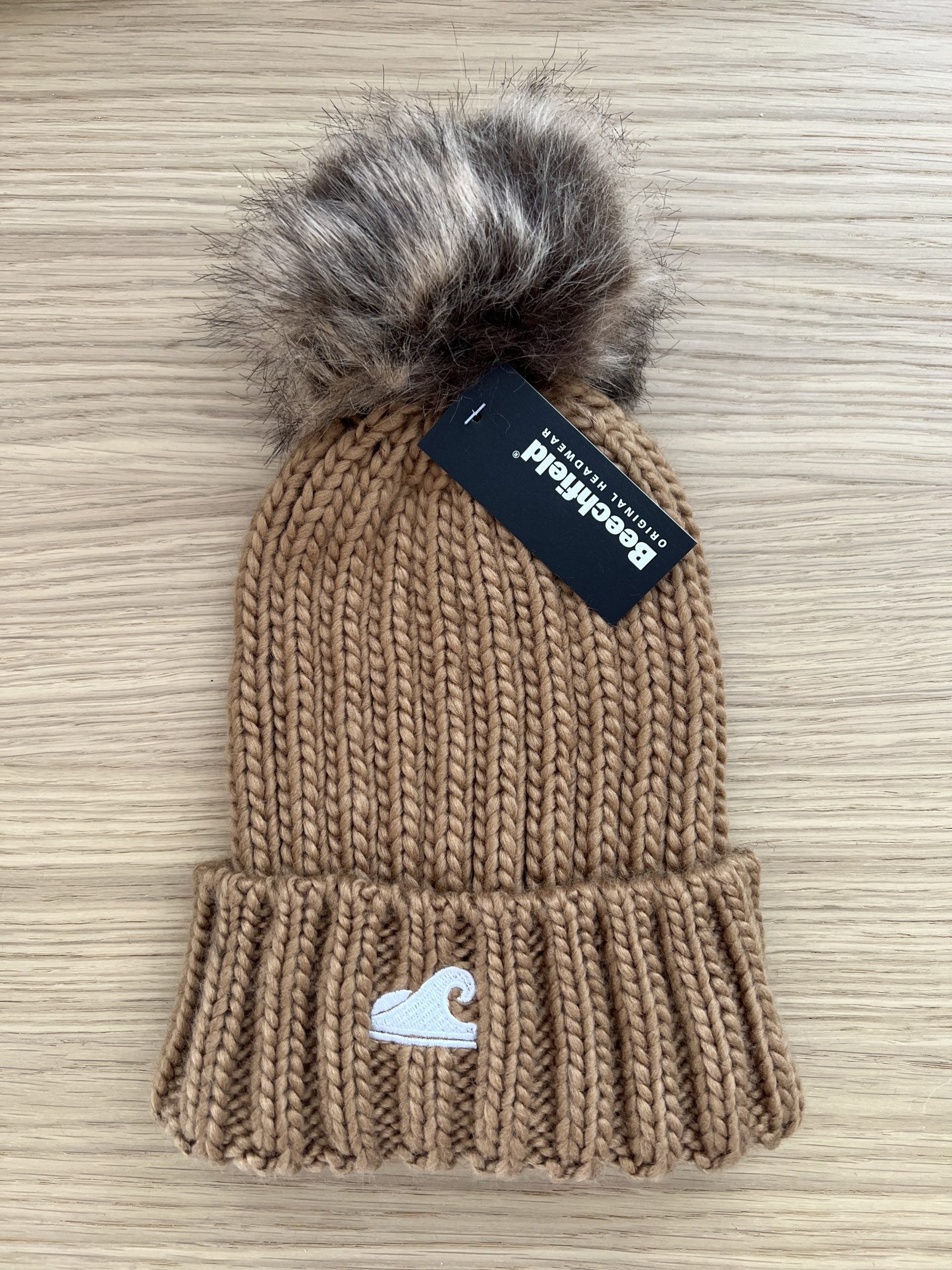 Umiko Wave Collection - Pop Pom Chunky Beanie Biscuit image 0