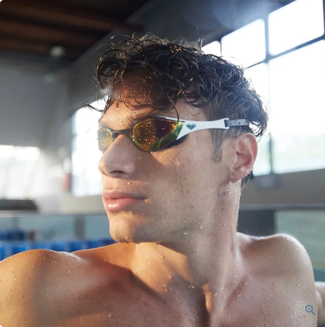 Arena - Cobra Edge Swipe Mirror Goggle - Gold/White/Black image 5