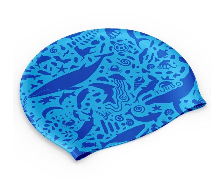 Turbo Silicone Swim Cap - Lovely Sea image 0