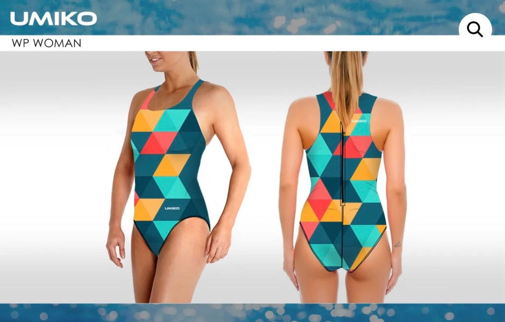 Pyramid Green/Yellow/Red Water polo costume- Umiko image 0