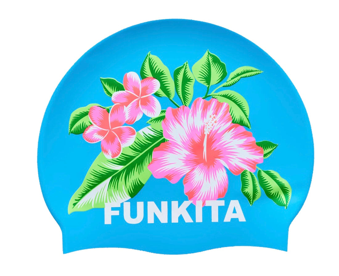 Funkita - Blue Hawaii - Silicone Swimming Cap image 0