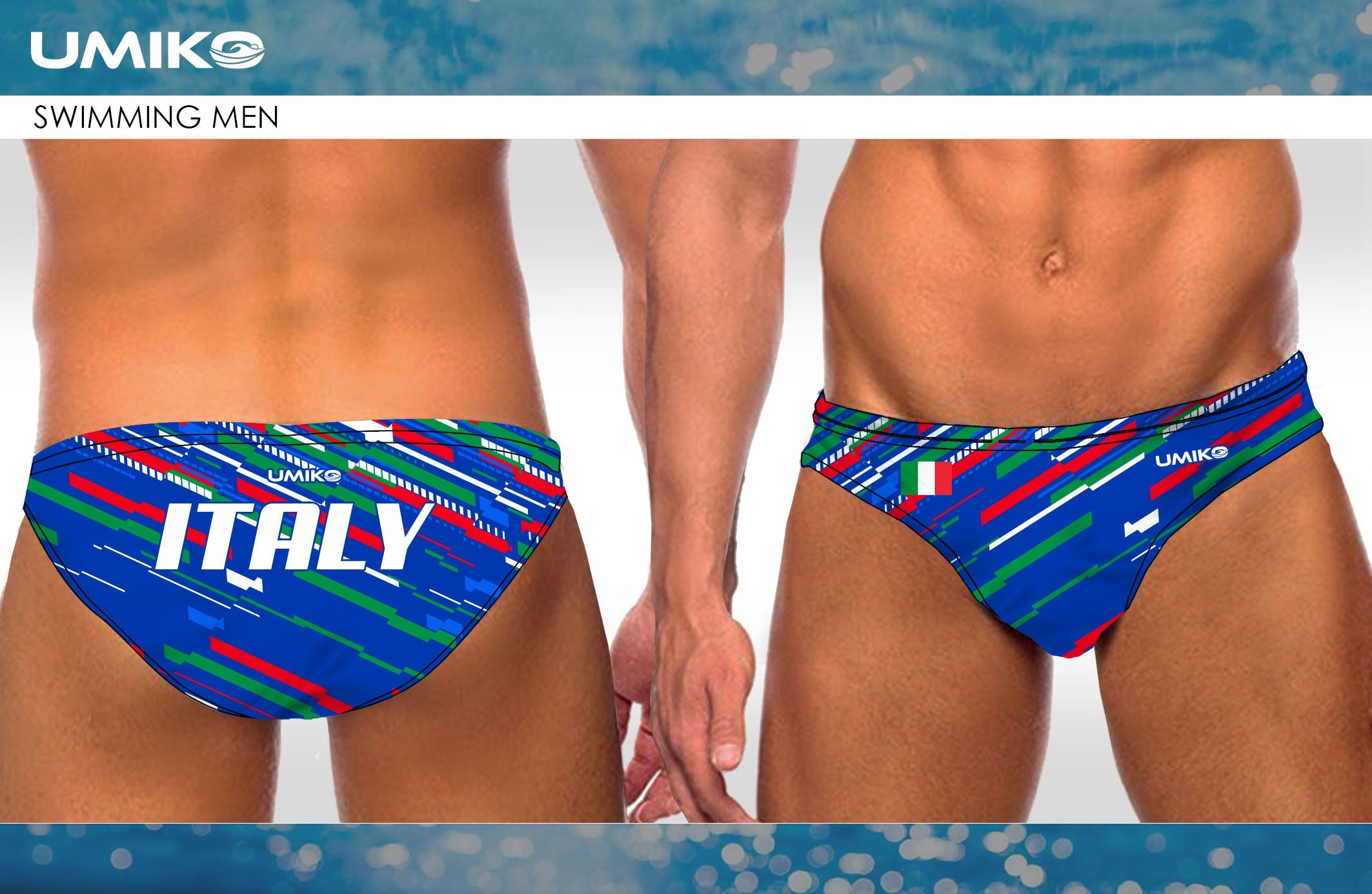 Nations Range - Italy Water polo trunks – Umiko image 0