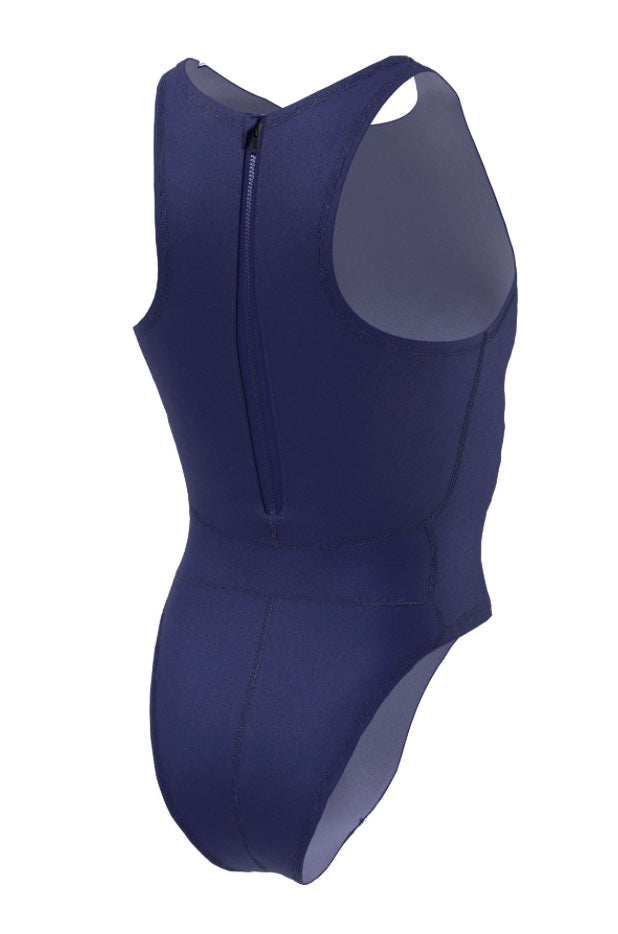 Nike Hydrastrong Solid Water Polo One Piece- Navy image 2