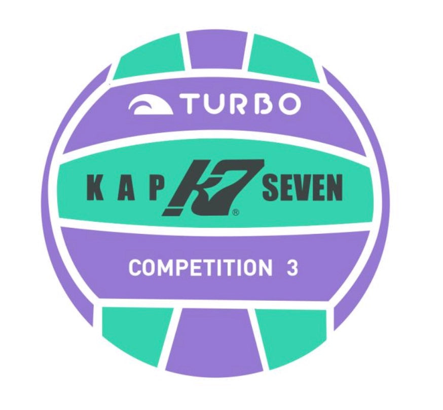 New Kap7 Size 3 water polo ball Green / Violet image 0