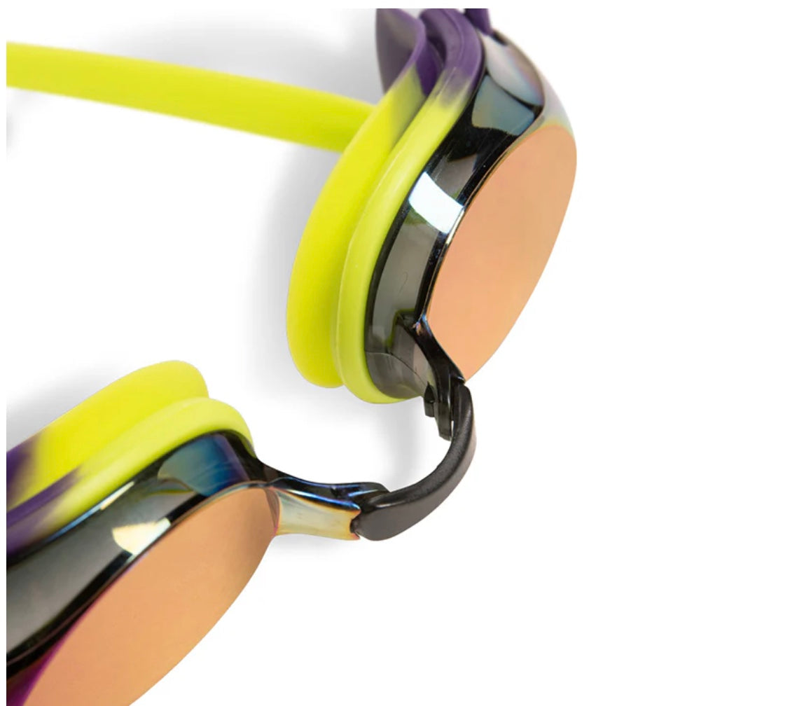 Arena - Tracks Mirror Goggles - Violet/Plum/Lime image 1