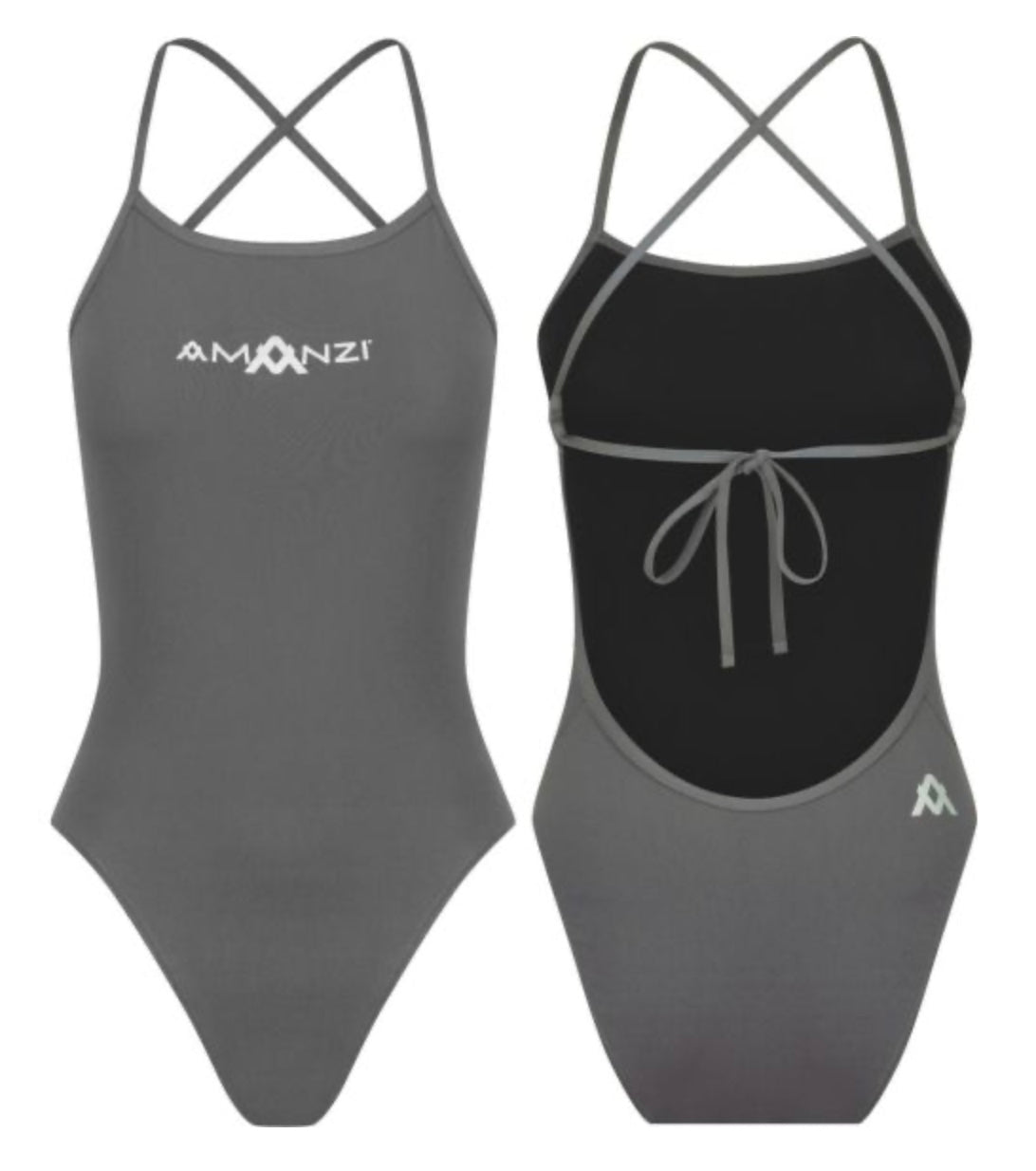 Amanzi - Core Tie Back One piece - Shadow image 0