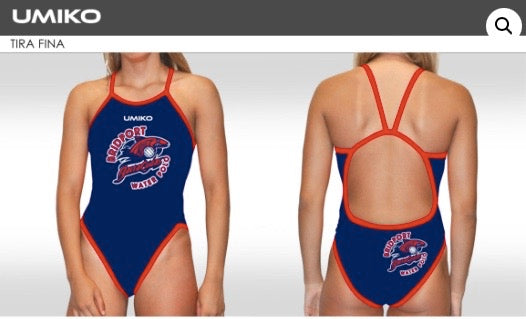 Bridport Barracuda's Thin strap swim suit - Umiko image 0