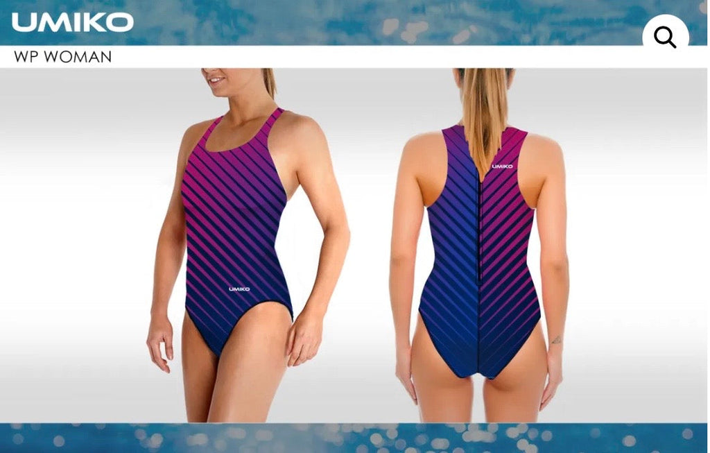 Lines Navy/Pink Water polo costume- Umiko image 0