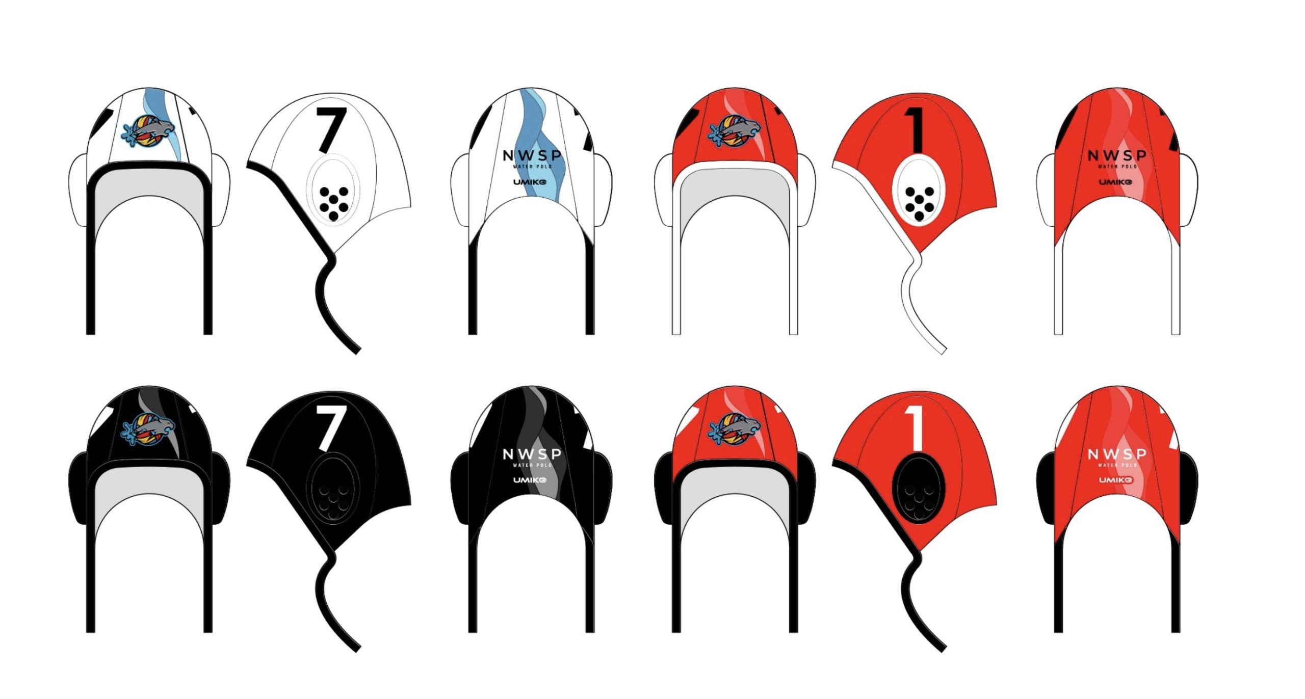 NWSP Water Polo - Water Polo Caps - Design 1 image 0