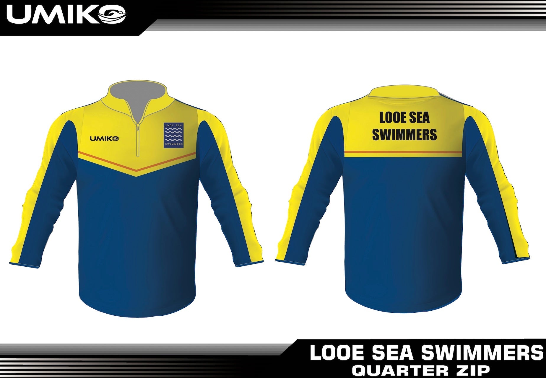 LOOE Sea Swimmers - Tech 1/4 Zip Hoodie - Unisex image 0