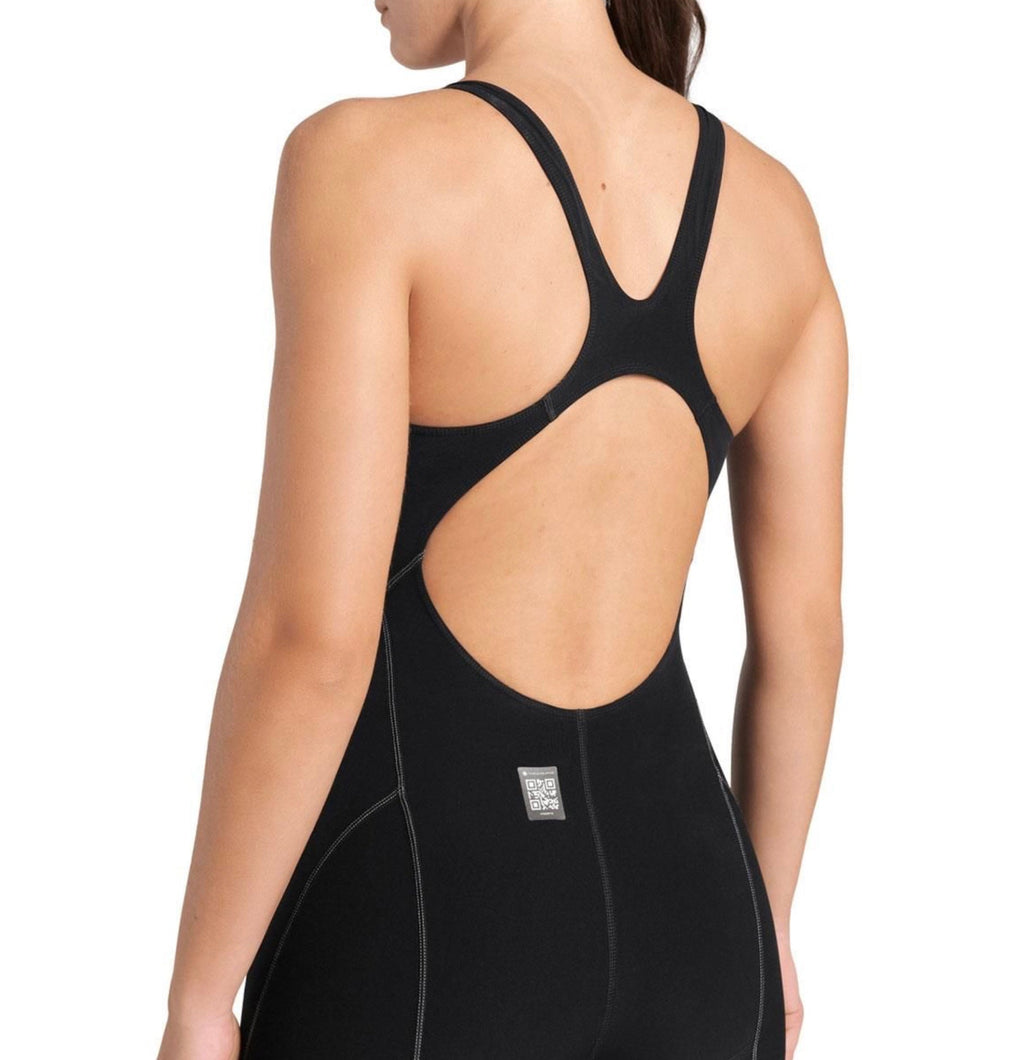Arena Powerskin Impulso Openback Kneesuit - Black / Teal image 2