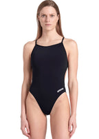 Arena - WOMENS LACE SOLID SWIMSUIT- Black image 0