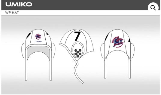 Bridport Barracuda’s Water polo caps - Set of 26 - Umiko image 1