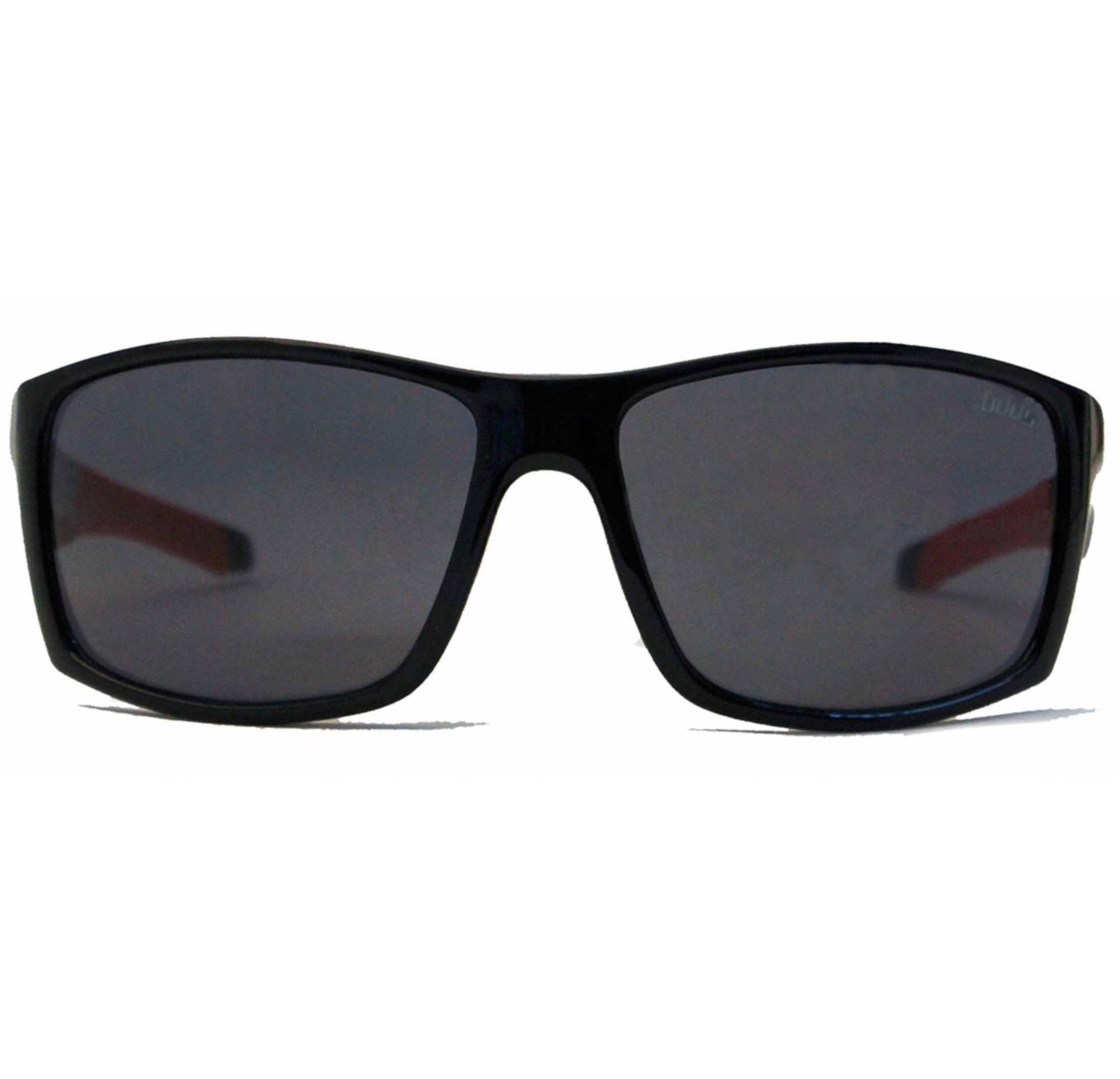 Bads- Sports Sunglasses - Black-red & grey lens image 2