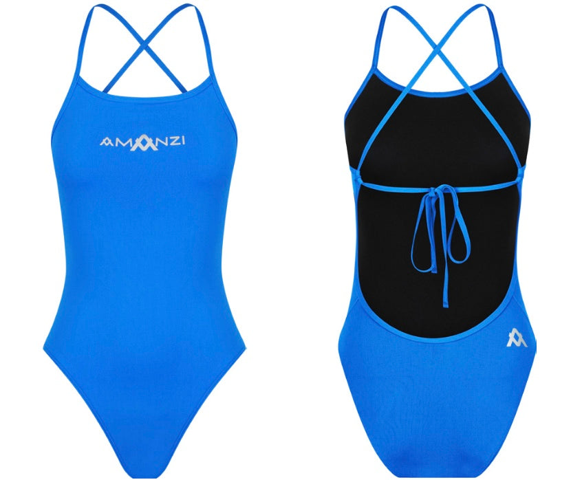 Amanzi - Core Tie Back One piece - Azure image 0