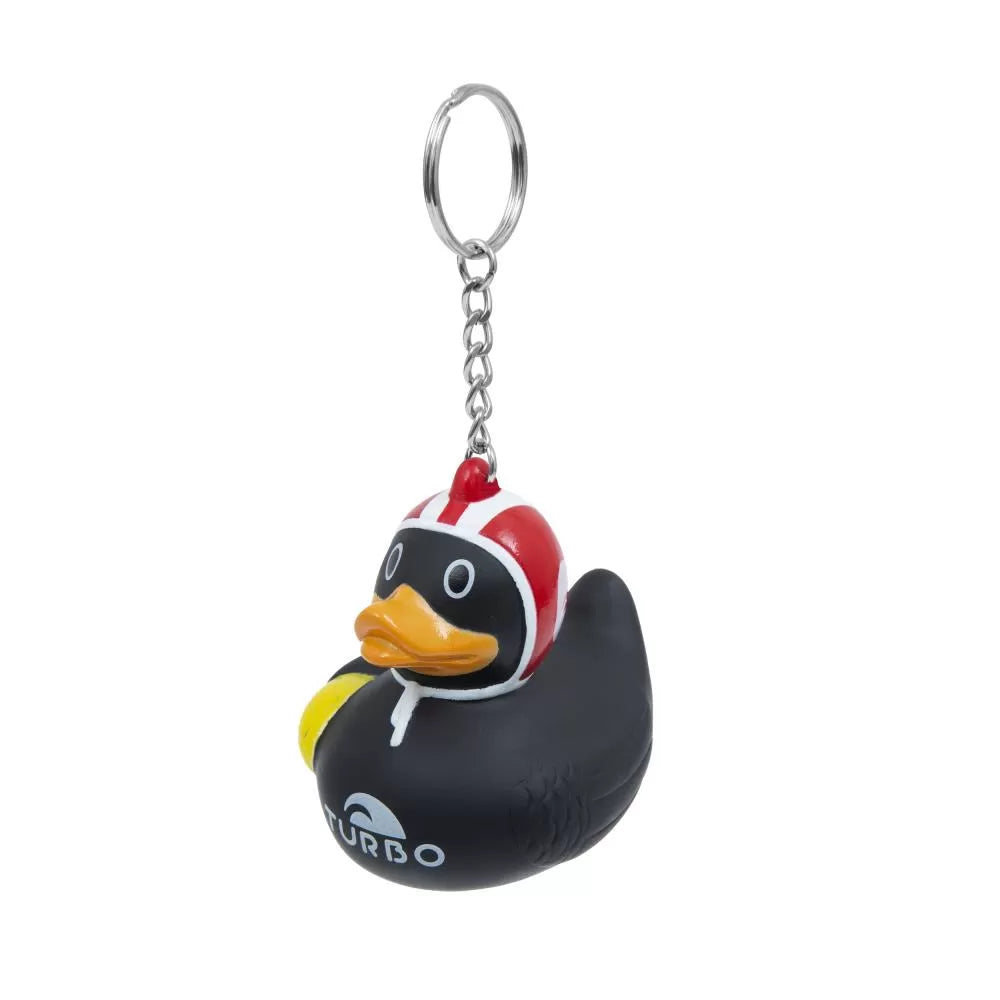 Keyring Ducky Water Polo - Black/Red Cap