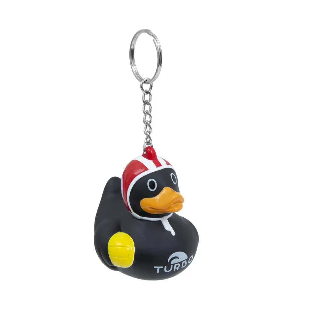 Keyring Ducky Water Polo - Black/Red Cap