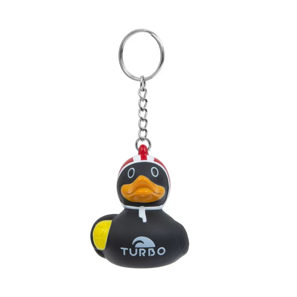 Keyring Ducky Water Polo - Black/Red Cap