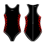 Comfy Skinz Side Panel – Water Polo Costume- Umiko - Black / Red image 3