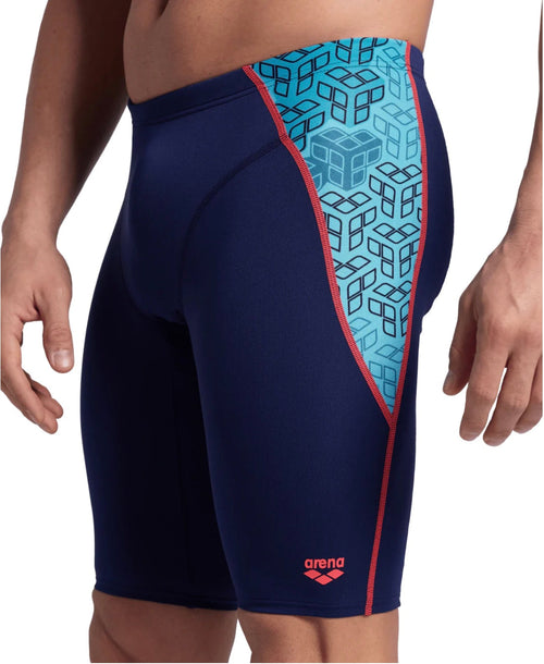 Arena Mens Camo Kikko Swimming Jammers - Navy / Multi image 0