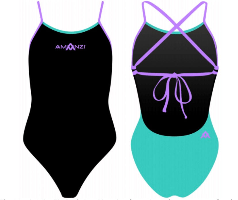 Amanzi - Core Tie Back One piece - Mystic Mint image 0