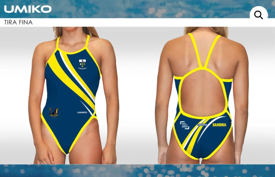 Hull University – Swimming costume- Thin strap image 0