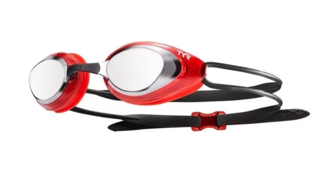 TYR Blackhawk Racing Mirrored Goggles Red /Silver image 0