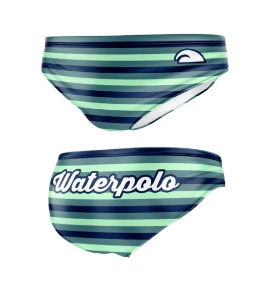 Turbo - WATER POLO Trunks - Stripes - Green image 0